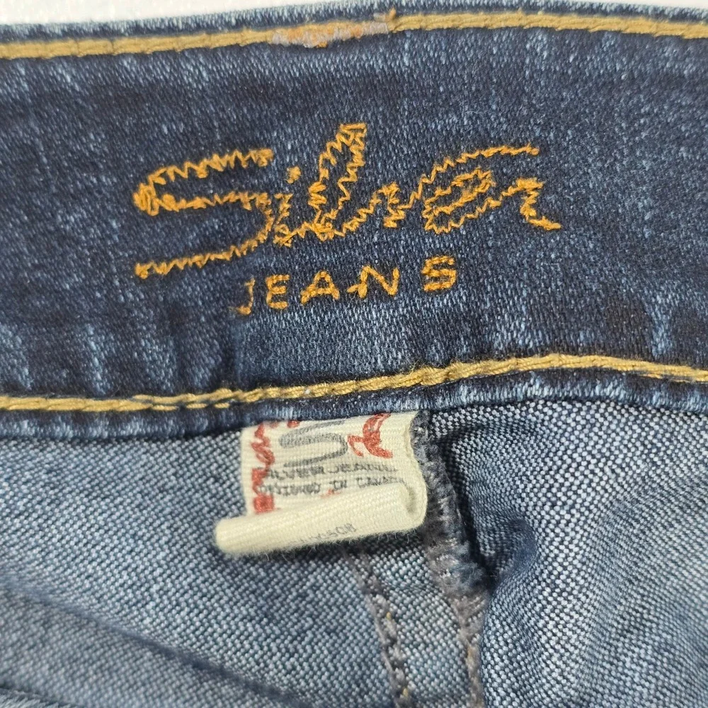 Silver‎ Jeans Co Suki Bootcut Dark Wash Denim Jeans Women's Size 28
